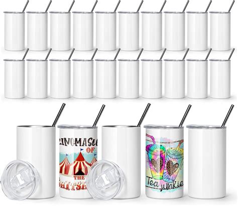 Amazon AGH Paquete de 25 vasos de sublimación a granel de 12 onzas