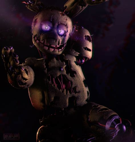 Cool Spring Trap Wallpaper Fnaf Springtrap By Dragon31ns On