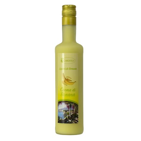 Banana Cream Liqueur Bottle Format Frantoio Gargiulo