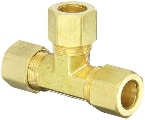 Anderson Metals 50064 Brass Compression Tube Fitting Tee 12 X 12