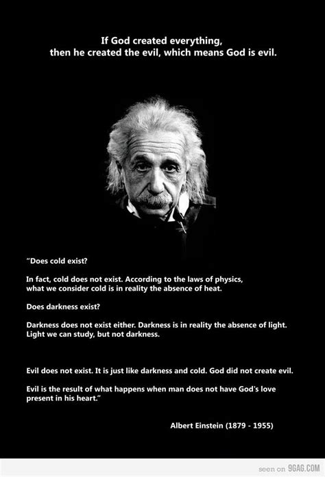Einstein On God And Evil Einstein Quotes Einstein Albert Einstein