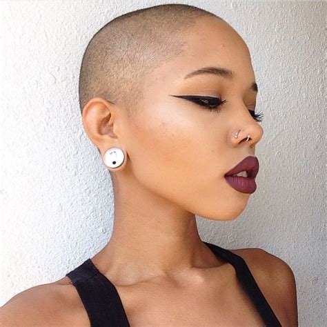 Bald And Beautiful Women Stunning Black Women Whose Bald Heads Will Leave You Speechless