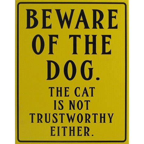 Beware Of The Dog Wooden Sign Cat Home Decor By Pootietaters 1000