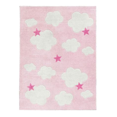 Das grundmaterial polypropylen ist sowohl pflegeleicht als auch. Teppich 'Abbey' Sterne & Wolken rosa 100x130cm von Kids ...
