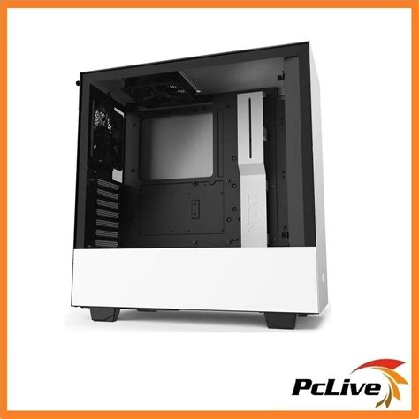 Nzxt Matte White H510 Gaming Case Tempered Glass Window Quiet Mid Tower