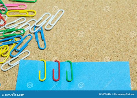 Colorful Paper Clips Stock Photo Image Of Group Color 59070414