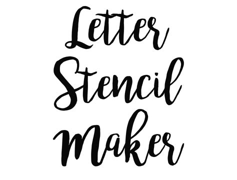Make Stencils With 60 Free Fonts Free Printable Letter Stencils