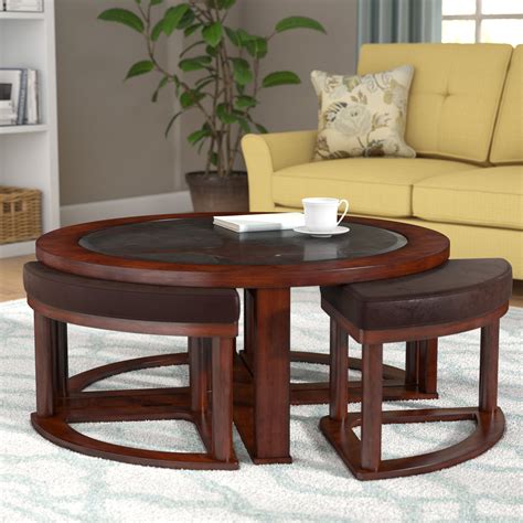 Coffee Table With Nesting Seats • Display Cabinet