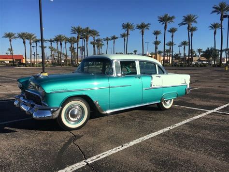 1955 Chevrolet Bel Air Sedan Green Awd Automatic 210 For Sale In Miami
