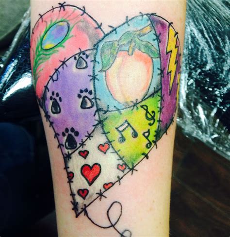 Pin By Safety Suzi On Tattoos Quilt Tattoo Knitting Tattoo Heart Tattoo