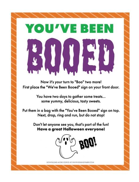 Free Printable Youve Been Booed Signs Youve Been Booed Boo