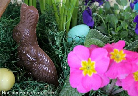 Easter Flower Basket Centerpiece Hoosier Homemade