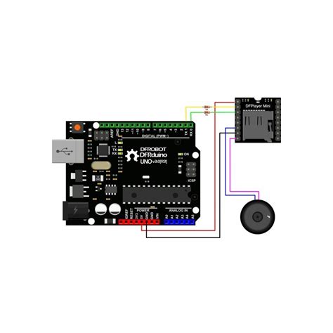 The dfplayer mini mp3 player for arduino is a small and low price mp3 module with an simplified output directly to the speaker. DFPlayer - A Mini MP3 Player