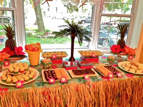 Hawaiian Luau Sweets Table