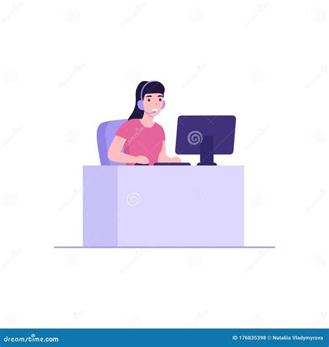 Gamer Girl Plays Computer Stock Vector Illustration Of Laptop 176835398