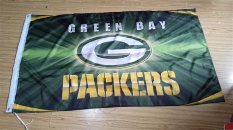 Green Bay Packers Flag 3ft X 5ft Polyester Nfl Banner Flying Custom