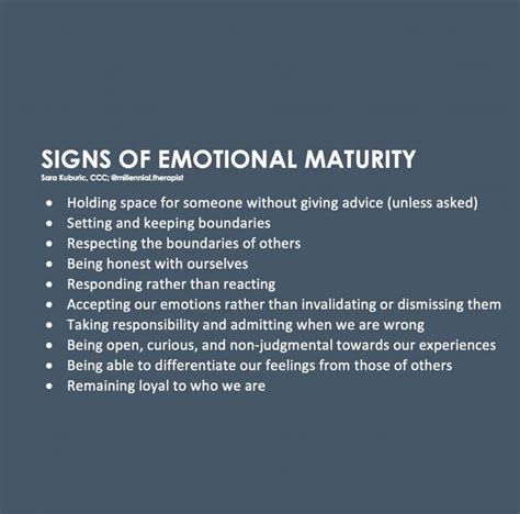 Emotional Maturity Emotions Healthy Relationships Mental And