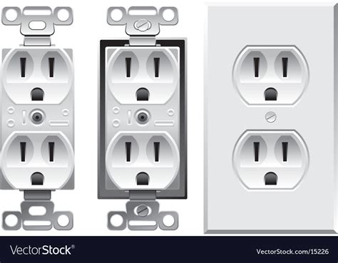 Duplex Electrical Outlet Royalty Free Vector Image