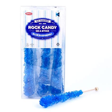 Extra Large Rock Candy Sticks 12 Blue Rock Candy Sticks Blue
