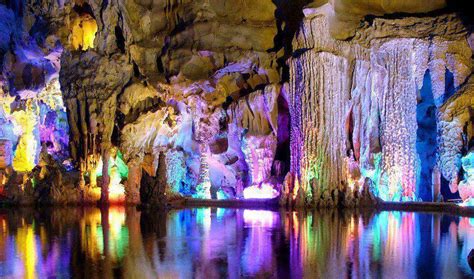 Reed Flute Cave Tourist Attraction In China