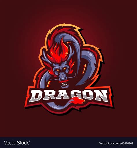 Dragon Mascot Logo Royalty Free Vector Image Vectorstock