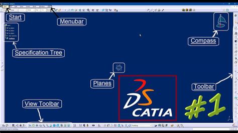 1 Catia V5 Introduction To User Interface Beginners Tutorial Youtube