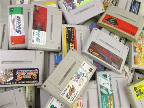 Wholesale Super Famicom Lot Of 100 Nintendo Video Game Sfc Cartridge