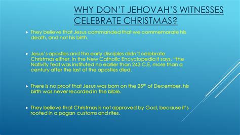 Do Jehovah Witness Celebrate Christmas | Christmas Dinner Ideas 2021