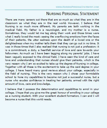 This Amazing Sample Nursing Personal Statement Can Show You How To