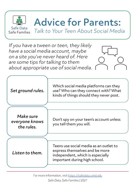 Advice For Parents Talk To Your Teen About Social Media Safe Data
