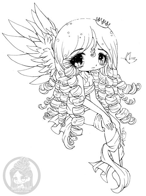 Cute Kawaii Girl Coloring Pages And Chibi Coloring Pages
