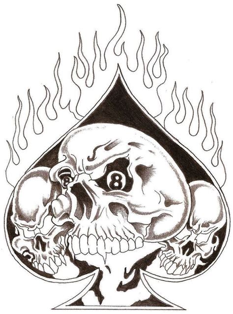 Spades By Thelob On Deviantart In 2023 Skull Art Drawing Graffiti
