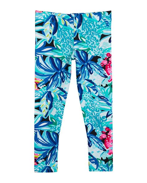 Lilly Pulitzer Girls Maia Printed Leggings Size Xs Xl Neiman Marcus