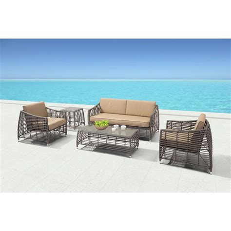 Novel square coffee table is made with a slat design and made with 100% brushed stainless steel. ZUO Trek Beach Aluminum Outdoor Coffee Table-703828 - The ...