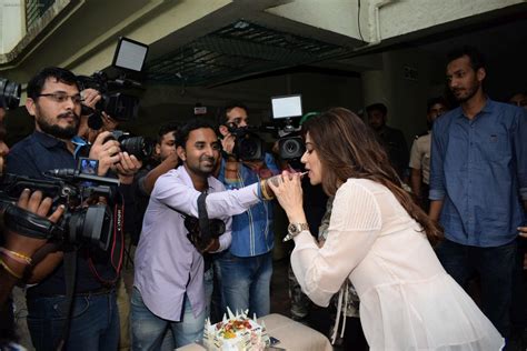 shamita shetty celebrates her birthday with cake cutting at her residence in mumbai on 2nd feb