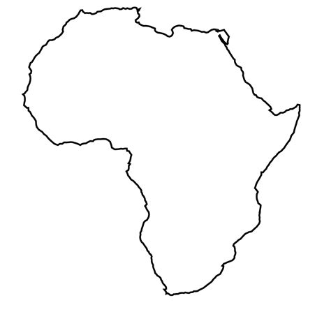 Africa Map Outline Png Clipart Best