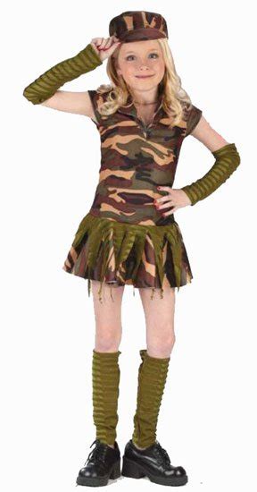 Kids Army Brat Costume