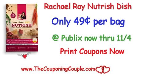 Rachael recalls that she decided to create her own dog food the nutrish brand of dog foods by now encompasses five different lines: Rachael Ray Nutrish Dish Dog Food Only $0.49 @ Publix Now