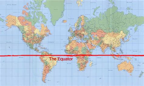 Equator Line Map
