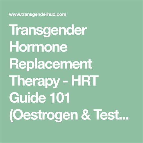Pin On Male To Female Hormones