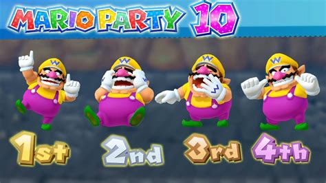 Mario Party 10 Minigames Wario Vs Luigi Vs Waluigi Vs Mario Master