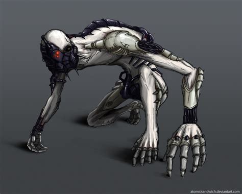 White Humanoid Art Creature Design Dark Fantasy