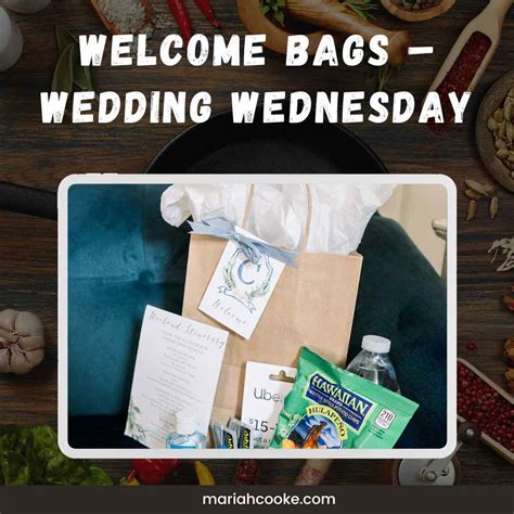 Welcome Bags Wedding Wednesday