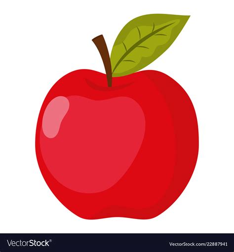 School Apple Cartoon Royalty Free Vector Image