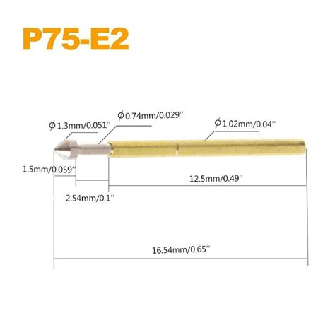 P75 E2 Spring Test Probe Pogo Pin Ifuture Technology