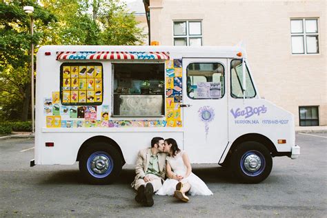 Our ice cream parlour on wheels will be. DIY Town Hall Wedding in Arlington, Massachusetts | Food ...