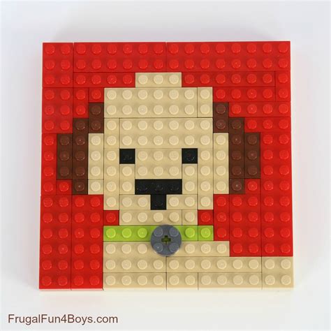 Lego Animal Mosaic Building Cards Frugal Fun For Boys And Girls
