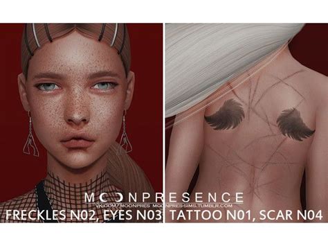 Freckles N02 Eyes N03 Tattoo N01 Scar N04 The Sims 4 Download
