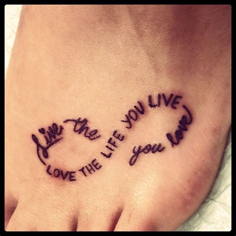 Live The Life You Love And Love The Life You Live Tattoos Love