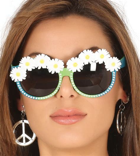 Gafas Hippies Con Flores Y Brillantes Por 450